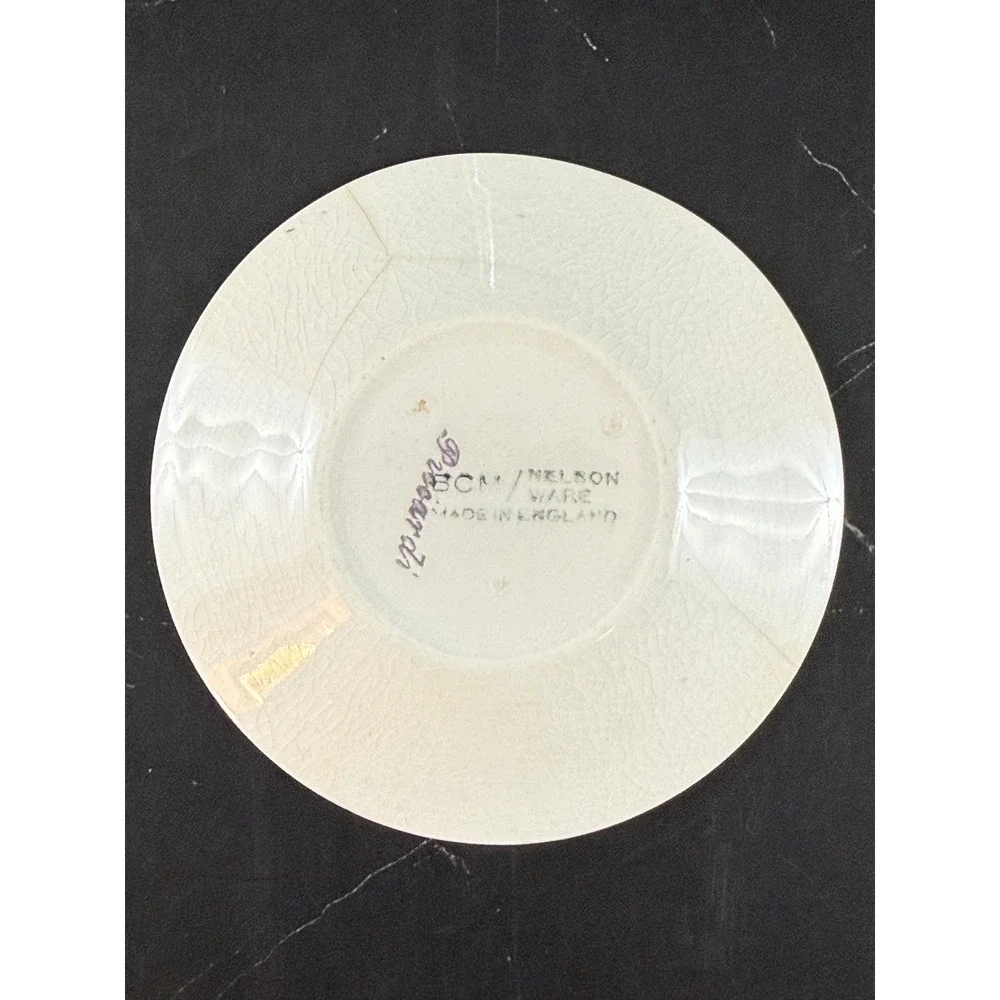 Vintage Lord Nelson Porcelain Saucer Floral Piccardi Pattern 4in Wide